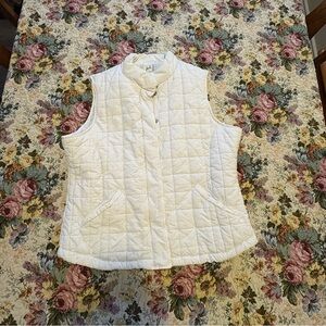 White  Juli Quilted Vest